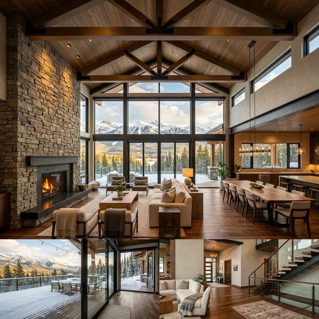 Luxury Mountain View Home Interior