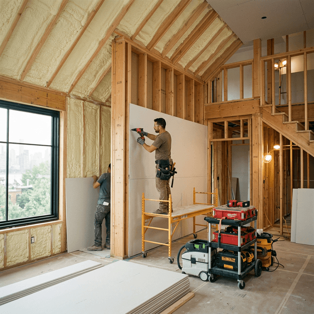 Framing, Insulation & Sheetrock